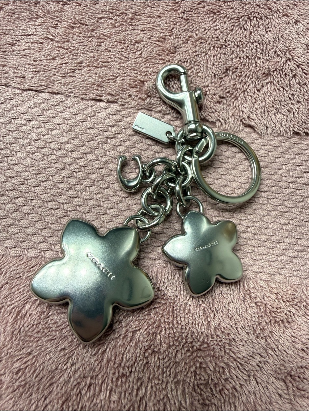 Coach Flower Cluster Bag Charm - Picture 4 of 7